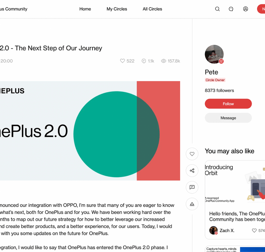 OnePlus Corporate Communications
