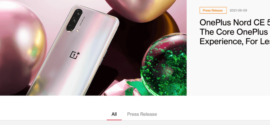 OnePlus Website Redesign